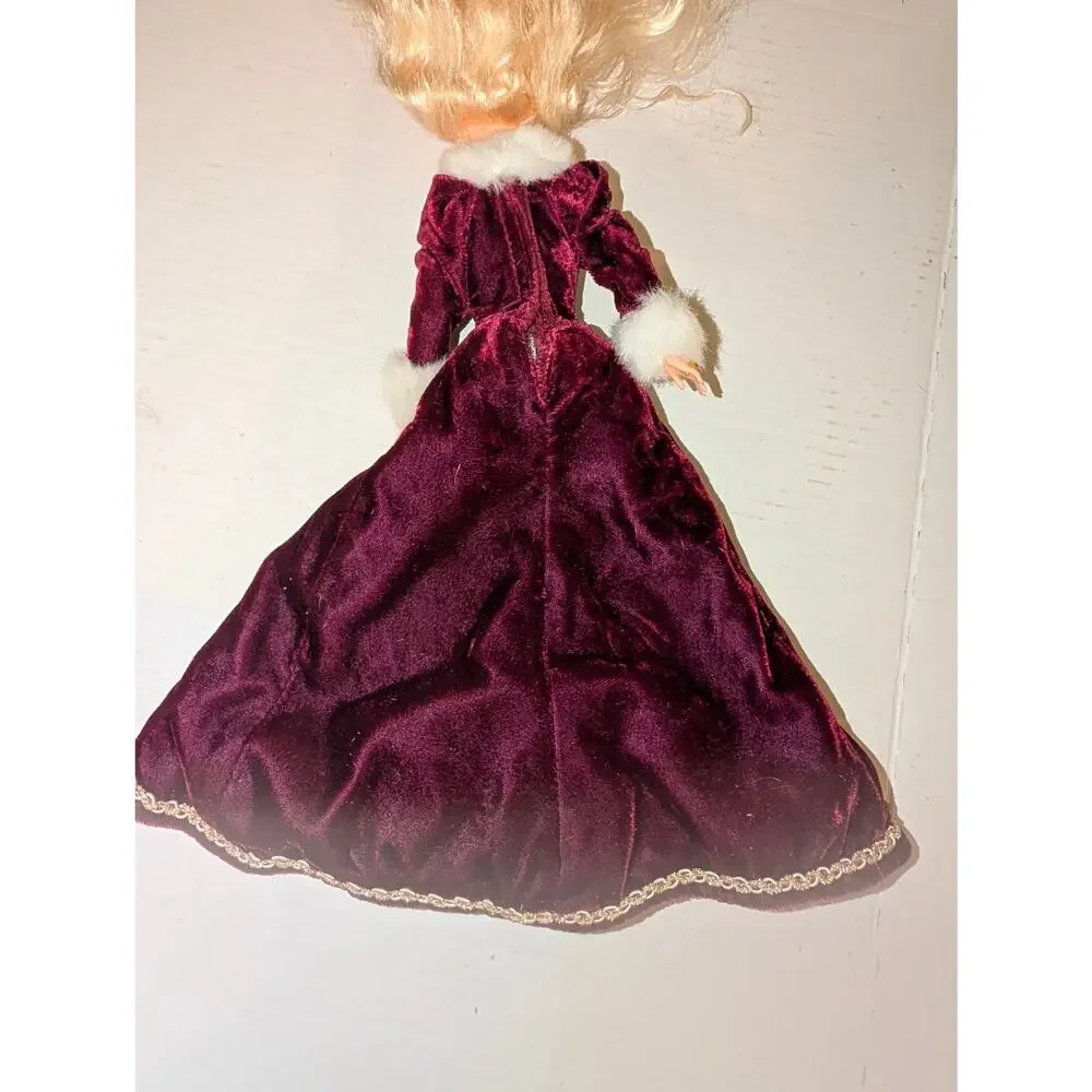 Vintage 1996 Holiday Barbie Doll Red Velvet Near Mint